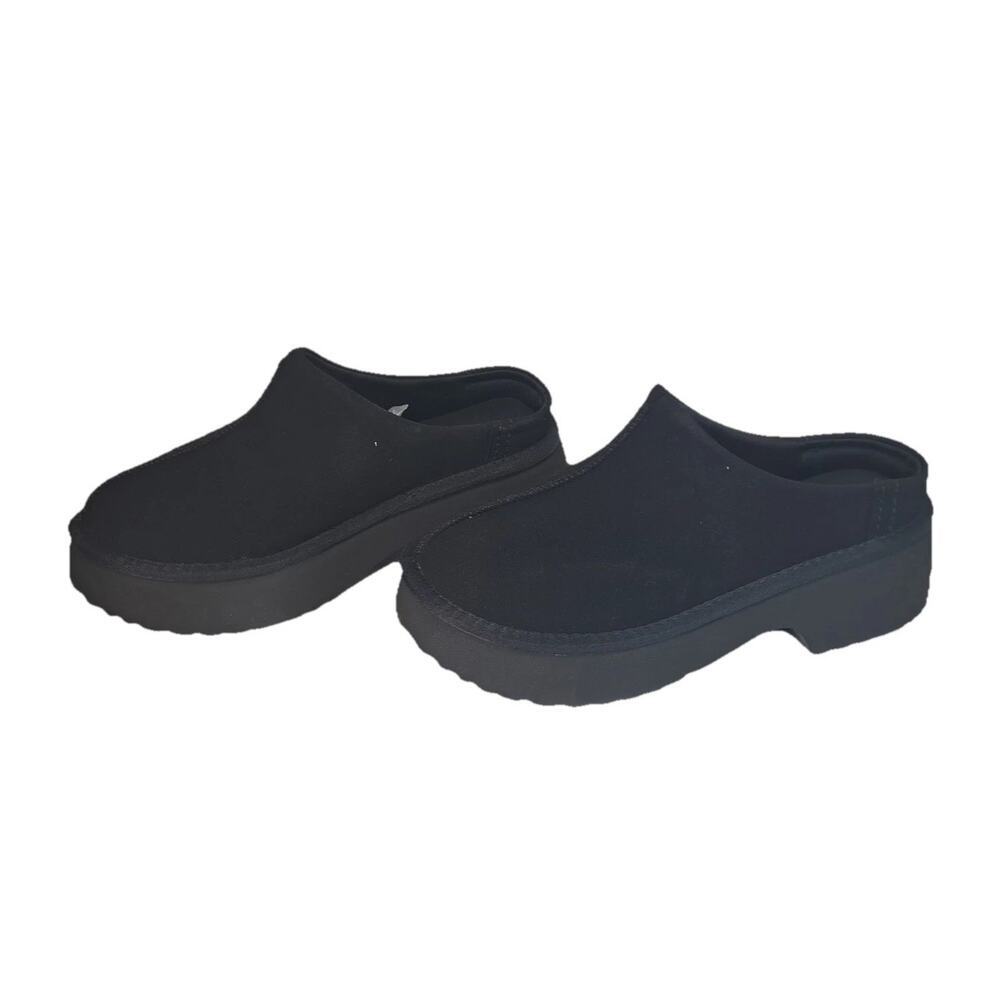 Dream Pairs Black Faux Suede Mule Shoes Size 7